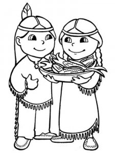 Native American coloring page 46 - Free printable