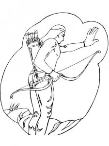 Native American coloring page 47 - Free printable