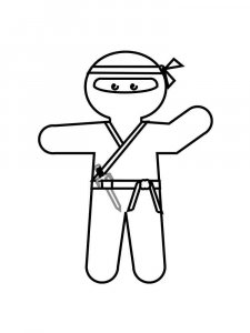 Ninja coloring page 21 - Free printable