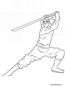 Ninja coloring page 10 - Free printable