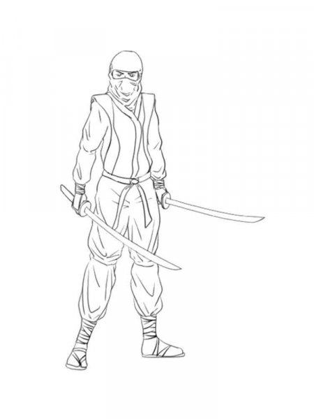 Ninja coloring pages