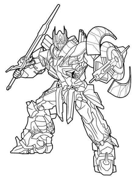 Optimus Prime coloring pages