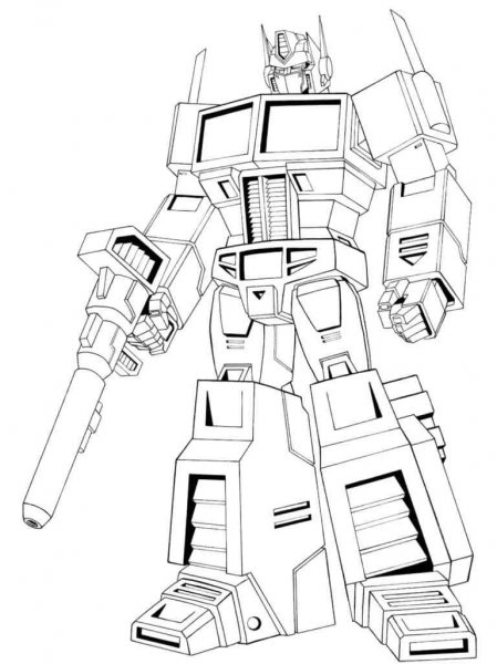 Optimus Prime Coloring Pages