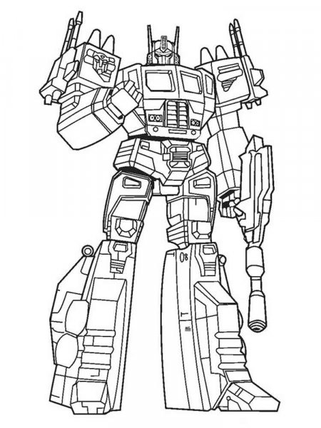 Optimus Prime coloring pages