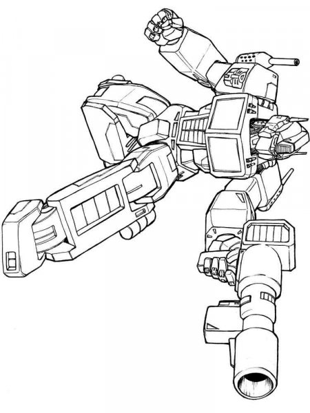 Optimus Prime coloring pages