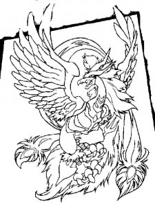 Pegasus Beyblade coloring page 4 - Free printable