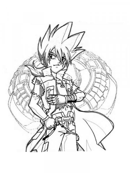 Pegasus Beyblade coloring pages