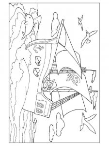 Pirate Ship coloring page 25 - Free printable
