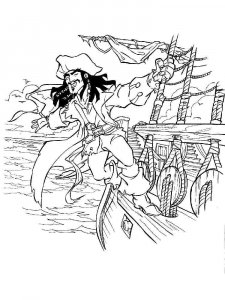 Pirate Ship coloring page 7 - Free printable