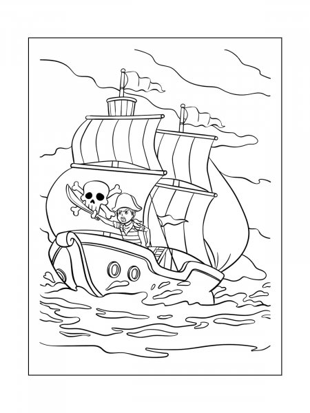 Pirate Ship coloring pages