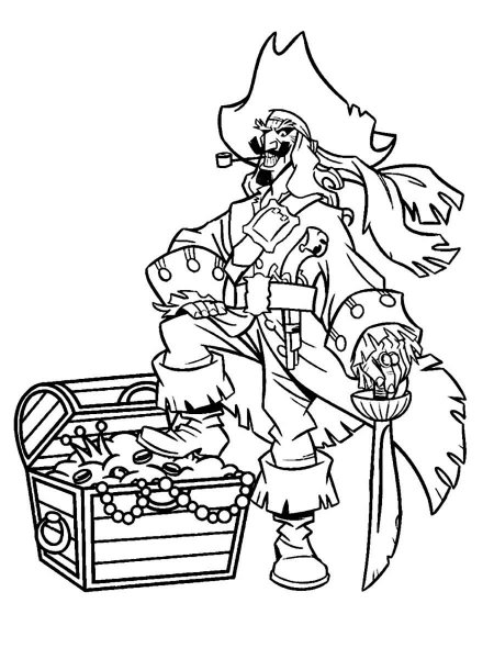 Pirate coloring pages