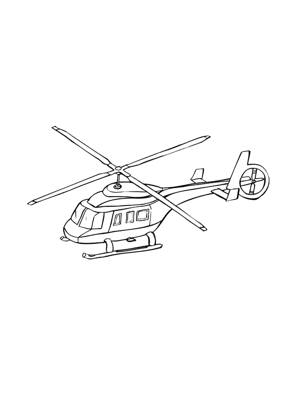 Coloring Page Police Helicopter - 224+ Amazing SVG File