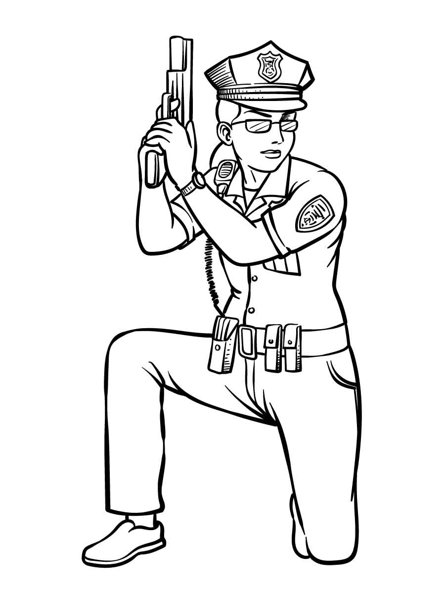 Police Officer coloring pages