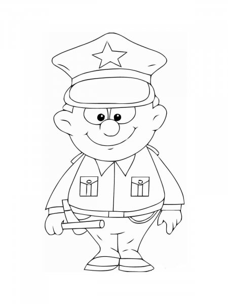 Police Officer coloring pages