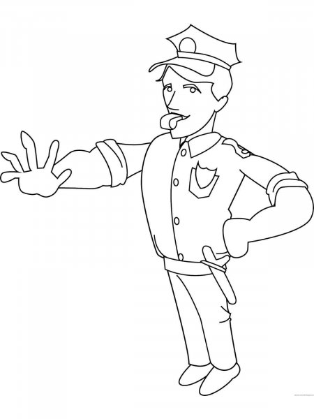 Police Officer coloring pages