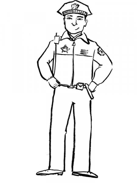 Police Officer coloring pages