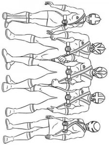 Power Rangers Samurai coloring page 2 - Free printable