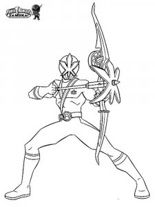 Power Rangers Samurai coloring page 3 - Free printable
