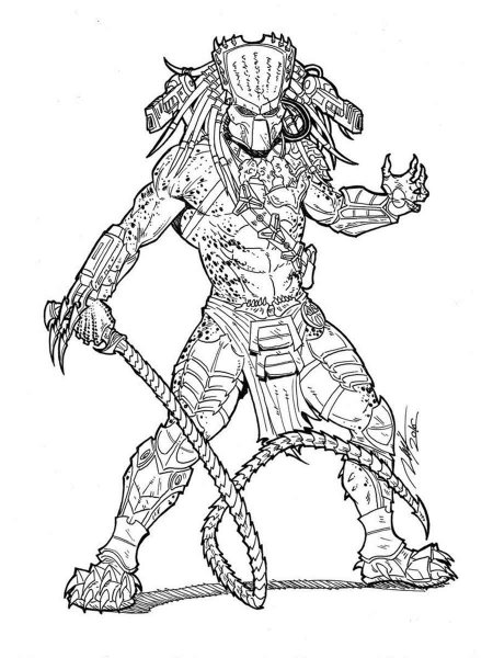 Predator coloring pages