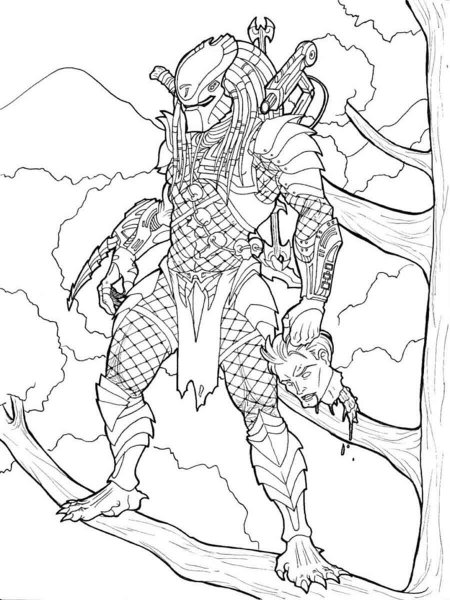 Predator coloring pages