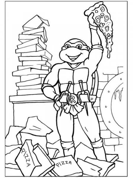 Raphael ninja turtles coloring pages