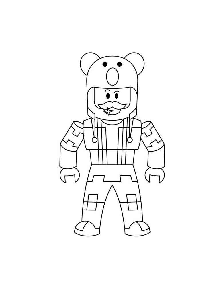 coloring page roblox rainbow