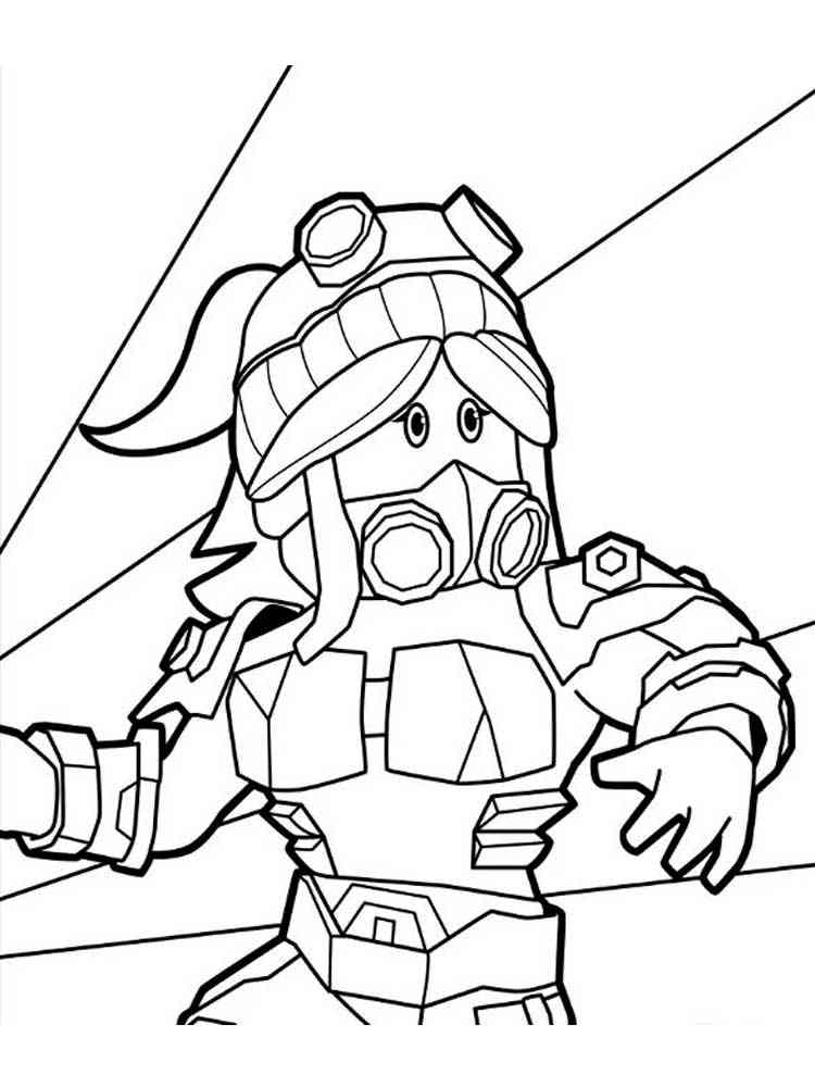 Roblox Piggy Coloring Pages Angel