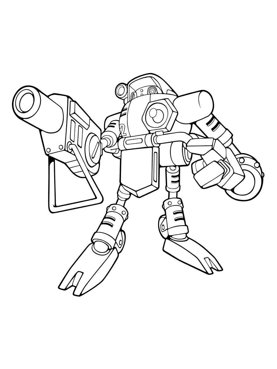 Robots coloring pages. Download and print robots coloring pages
