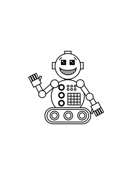 Robots coloring pages