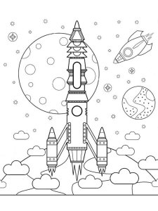 Rocket coloring page 59 - Free printable
