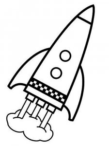 Rocket coloring page 55 - Free printable