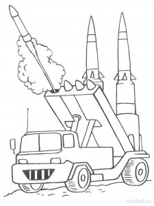 Rocket coloring page 56 - Free printable