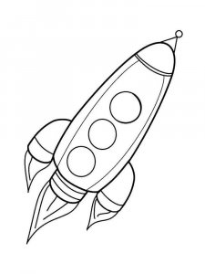 Rocket coloring page 11 - Free printable
