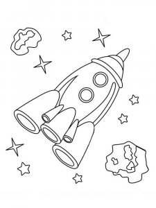 Rocket coloring page 17 - Free printable