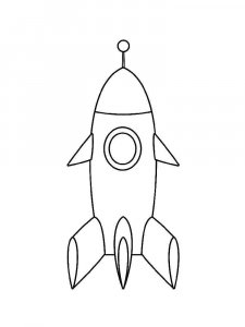 Rocket coloring page 20 - Free printable