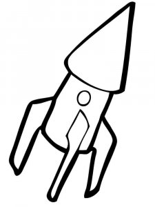 Rocket coloring page 28 - Free printable
