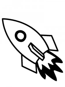 Rocket coloring page 34 - Free printable