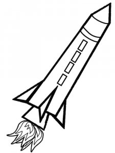 Rocket coloring page 35 - Free printable