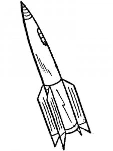 Rocket coloring page 38 - Free printable