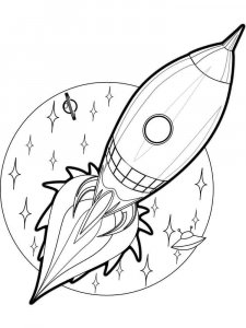 Rocket coloring page 40 - Free printable