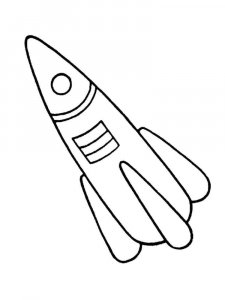 Rocket coloring page 9 - Free printable