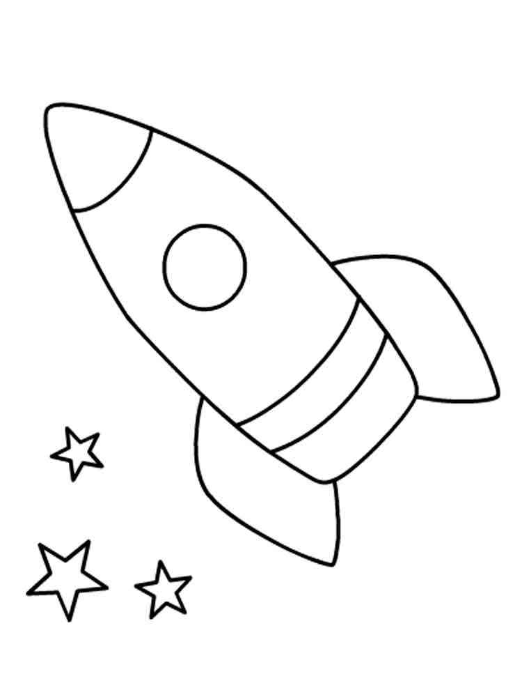 Free Printable Rocket Coloring Pages