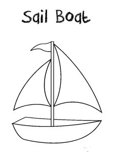Sailboat coloring page 42 - Free printable