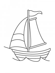 Sailboat coloring page 13 - Free printable