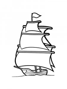 Sailboat coloring page 18 - Free printable