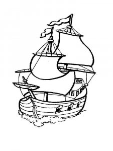 Sailboat coloring page 25 - Free printable