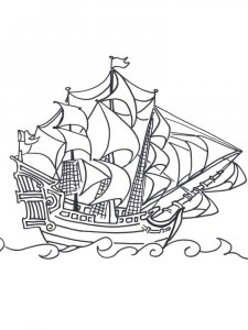 Sailboat coloring page 28 - Free printable