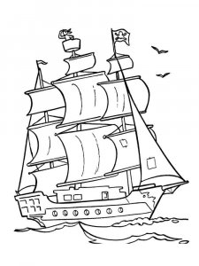 Sailboat coloring page 29 - Free printable