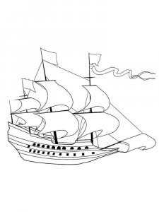 Sailboat coloring page 30 - Free printable
