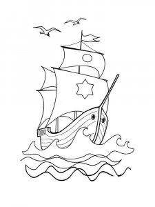 Sailboat coloring page 8 - Free printable